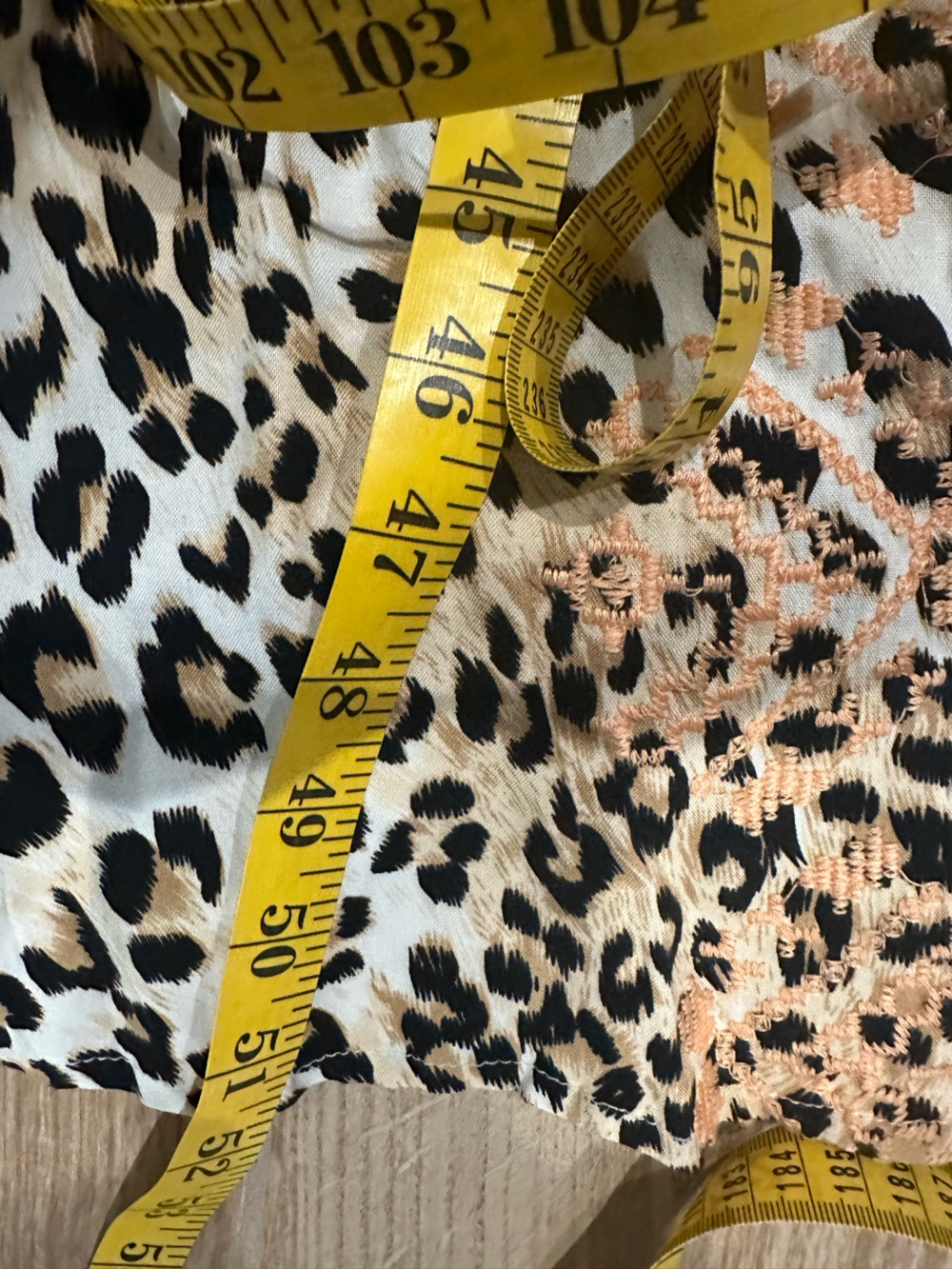 🆕 NWT Savanna Jane Embroidered Leopard Print Maxi Dress Boho Western Floral S - Picture 8 of 8